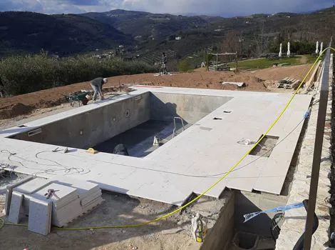 Installazione piscina